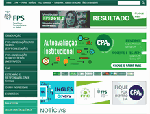 Tablet Screenshot of fps.edu.br